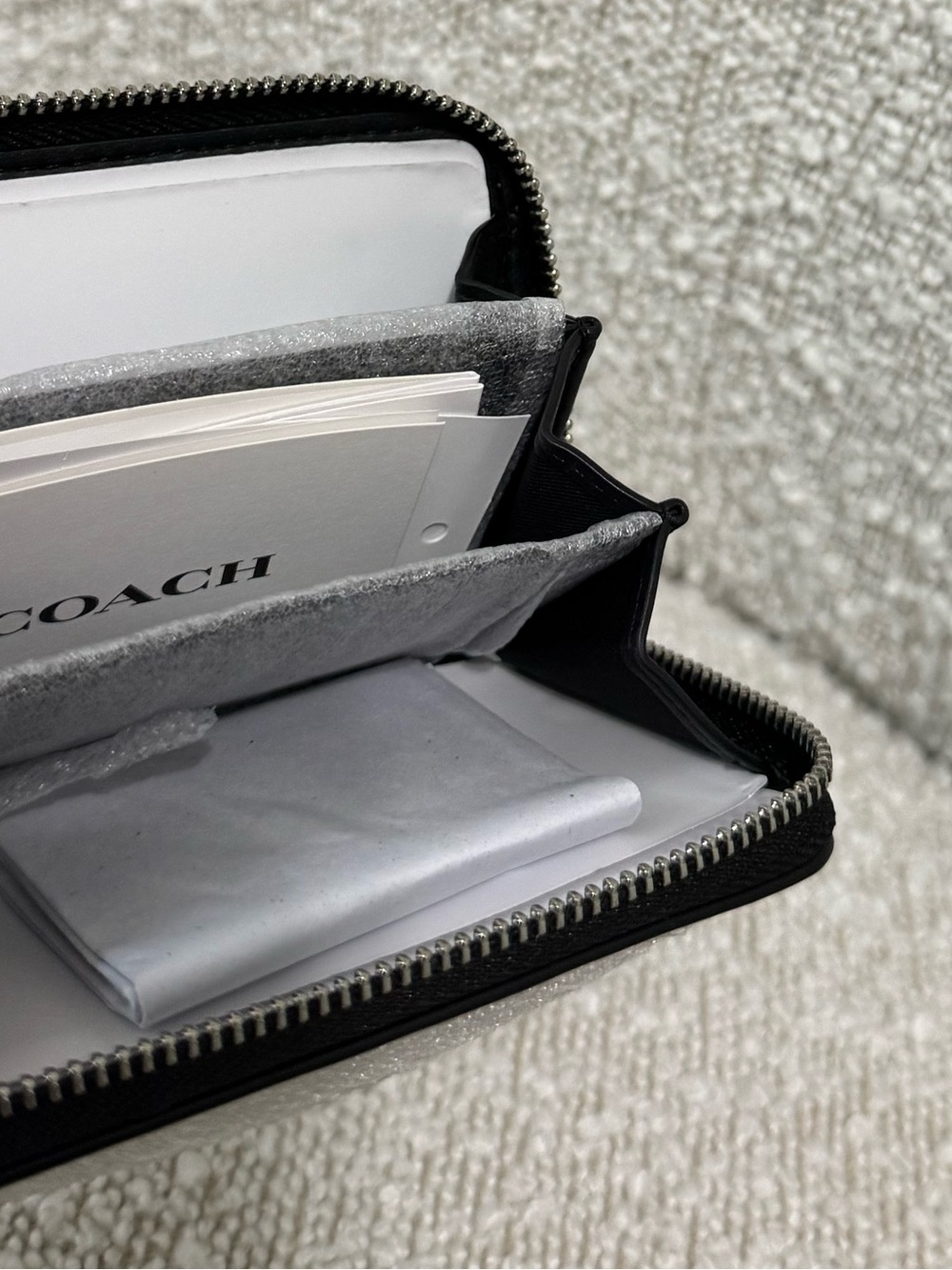 Coach Black Crystal-Embellished Zip Wallet - Picture 4 of 4